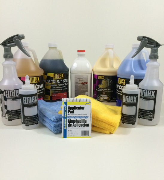 Car Detailing Pro Kit - with Leather Cleaner Conditioner