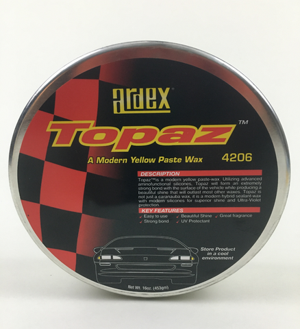 Topaz Modern Yellow Paste-Wax - Advanced Hybrid Sealant-Wax with Aminofunctional Silicones for Superior Shine and UV Protection Ardex 4206