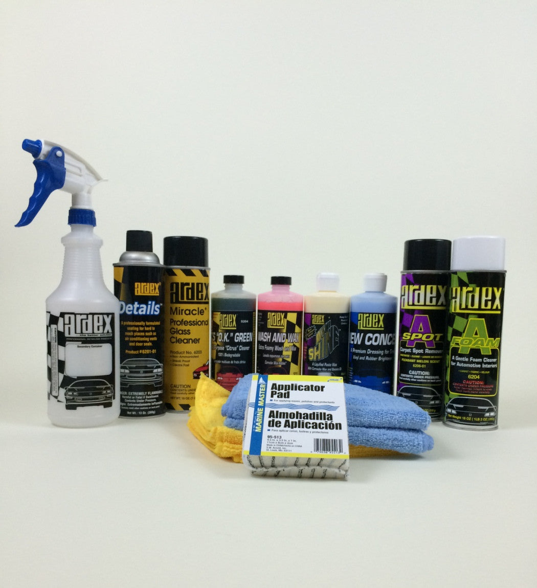 Car Detailing Kit 16 oz - with Fabric, Velour, Carpet Cleaner