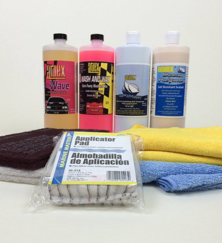 boat detailing kit-gelcoat shine restoration