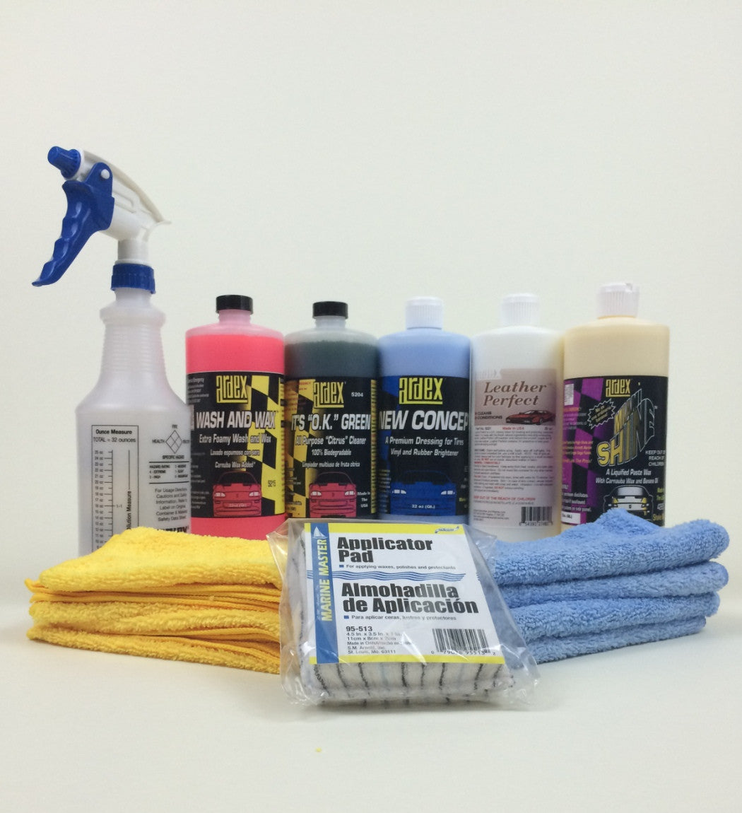 Car Detailing Kit 32 oz - with Leather Cleaner Conditioner